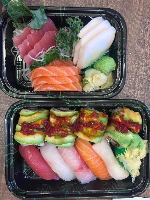 Sushi and Sashimi Entrée.