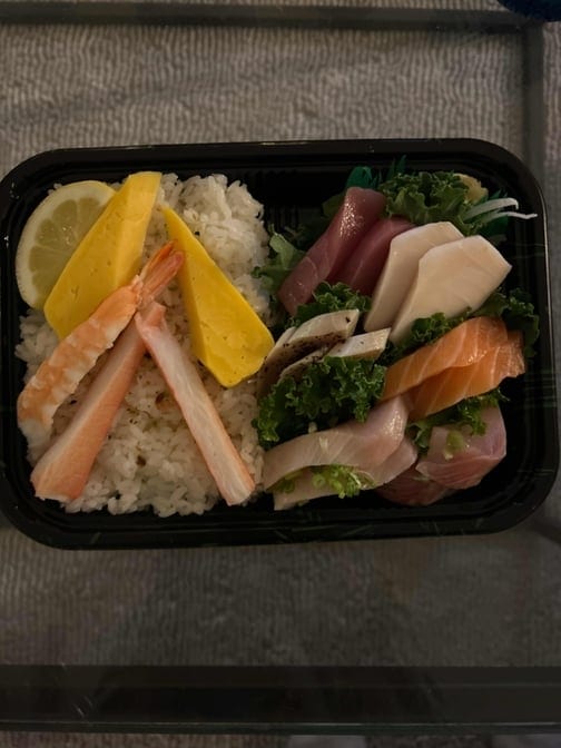 Chirashi Sushi Entrée.