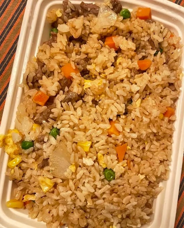 Beef Pan-Fried Rice.